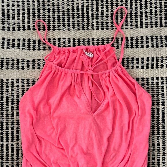 Victoria’s Secret XS hot Pink romper Tassel hem - Picture 4 of 6